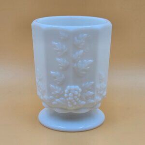 Westmoreland Paneled Grape Milk Glass Mini Open Sugar Bowl